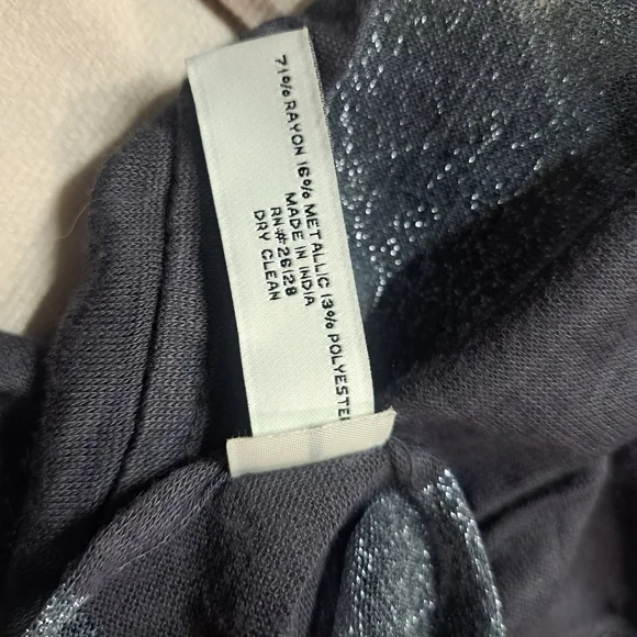 3 FOR 12 SALE Ann Taylor LOFT Metallic Striped Infinity Scarf - Picture 8 of 12